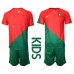 Portugalsko Dětské Oblečení Domácí Dres MS 2022 Krátkým Rukávem (+ trenýrky)